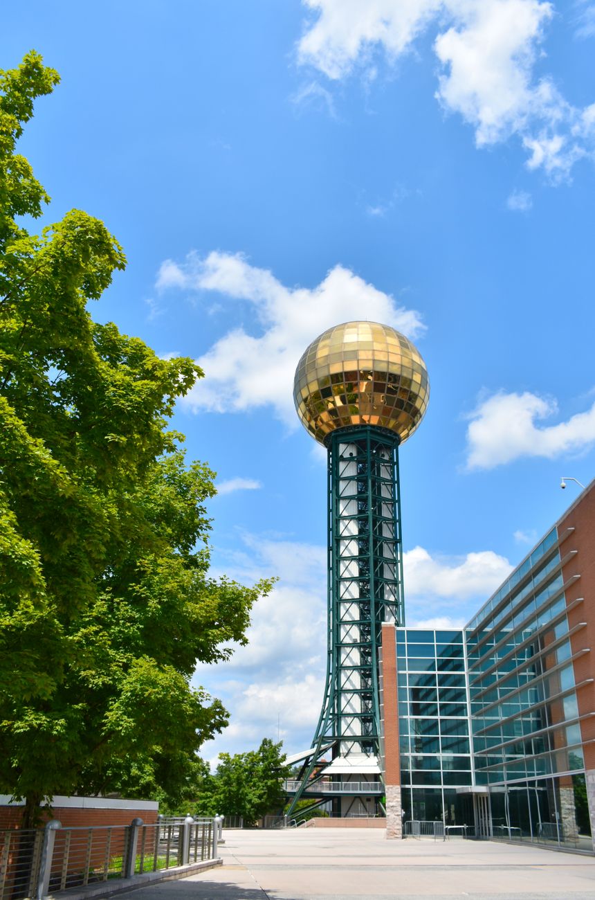 Downtown Knoxville, Tennessee — the Sunsphere at World's Fair Park